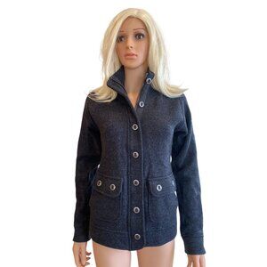 Kuhl Spy Wool Sweater Jacket Charcoal Gray Women's Small